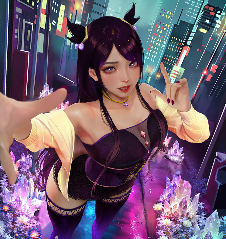 Long hair Cyuuneia with jacket